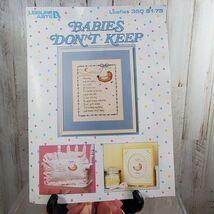 Leisure Arts Lot of 2 Babies Don&#39;t Keep &amp; Happy Daddy&#39;s Day Cross Stitch... - $8.07