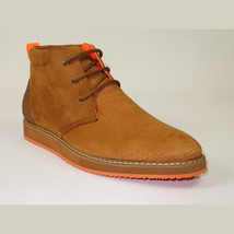 Mens Tayno Modern Chukka Boot Micro Suede Soft Comfortable Cushion Troupe Camel image 2