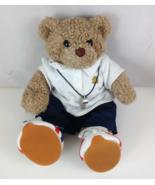 Build A Bear Workshop Tan Teddy Bear Sports Coach With Whistle 14&quot; Plush - $27.06 CAD
