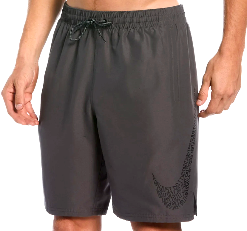 Primary image for Mens Nike JDI Swoosh 9" Volley Swim Shorts IRON GRAY - XL & Large - NWT