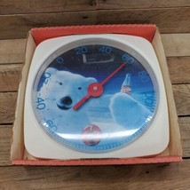 VTG &#39;94 Coca Cola Polar Bear Wall Thermometer Coke Collectible Memorabil... - £15.73 GBP