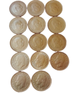 14 pièces 1 peseta Période diverse (période de la République espagnole F... - $25.38 CAD