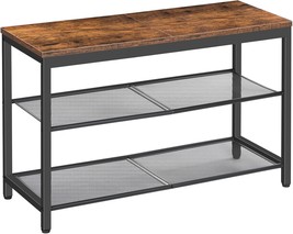 Hoobro Shoe Bench, 3-Tier Shoe Rack, Industrial Shoe Organizer Storage Bench, - $54.92