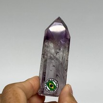 83.6g, 3.1&quot;x1&quot;x0.8&quot;, Natural Amethyst Tower Point Obelisk @Brazil, B32309 - £66.32 GBP