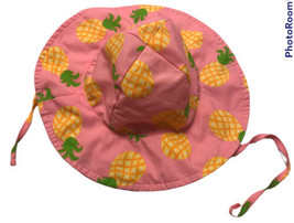 I PLAY Toddler Sun Hat Pink with Pineapples size 2-4 Years Polyester Girl  - £7.72 GBP