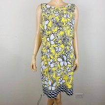 AGB Sleeveless Colorful Mixed Media Floral Print Women&#39;s Plus 16 Dress NWT&#39;s - £29.94 GBP