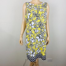 AGB Sleeveless Colorful Mixed Media Floral Print Women&#39;s Plus 16 Dress NWT&#39;s - £33.64 GBP