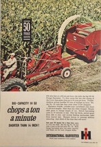 1963 Print Ad International Farmall Tractor Pulls IH 50 Forage Harvester Chicago - £15.57 GBP