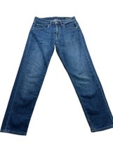 Bonobos Womens Jeans Pants 29x28 Blue Denim Straight Leg Mid Rise Stretc... - $17.97