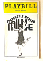 Thoroughly Modern Millie Playbill Marquis Theatre 2002 Sutton Foster Broadway NY - £10.26 GBP