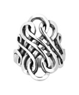 Forever Interconnected Infinity Knot Sterling Silver Ring-10 - $42.99