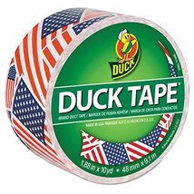 Colored Duct Tape, 9 mil, 1.88&quot; x 10 yds, 3&quot; Core, US Flag - £12.75 GBP