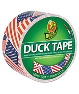 Duck 283046 Colored Duct Tape 9 mil 1.88-Inch x 10 yds 3-Inch Core US Flag - $17.64 CAD