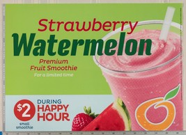 Dairy Queen Poster Backlit Plastic Strawberry Watermelon Orange Julius 1... - $15.83