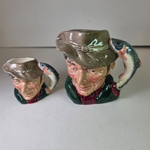 Pair of Royal Doulton The Poacher Toby Mugs 2.5&quot; &amp; 4&quot; - $34.99