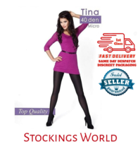 40 Denier Opaque Tights Mona Tina Various Colours and Sizes - $227.32 MXN