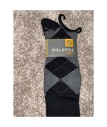 Men’s Goldtoe Argyle Dress Socks Black - $18.70