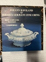 Johann Haviland BLUE GARLAND Covered Casserole Dish Bavaria Germany NewO... - $49.49