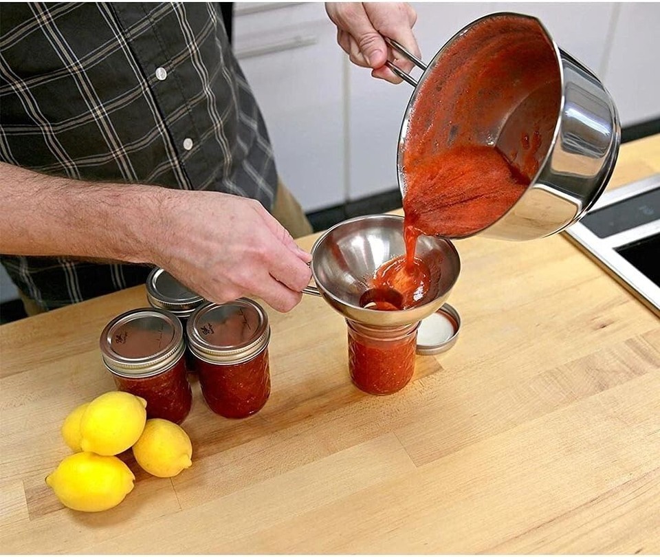 Heavy-Duty 18/10 Stainless Steel Funnel - Ideal for Canning & Preserving Item image 4