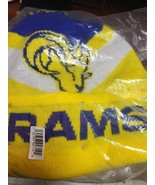 FOCO Men&#39;s NFL Big Logo Colorblock Knit Light Up Beanie Los Angeles Rams... - $303.26 MXN