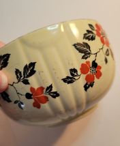 Halls Superior Kitchenware Red Poppy/Black Leaves 6" Bowl image 3