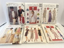 Vintage Lot of 6 Sewing Patterns 70’-80’s McCall’s 2112 3541 4108 3568 2301 3612 - $15.04