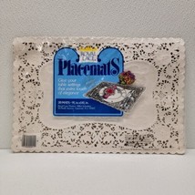 Vintage Royal Lace Paper Placemats White Doily 20 Pack 9.75&quot; x 14.5&quot; - New NOS - $16.08