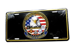 American Warriors Army Usaf Usmc Usn Usa Remembers License Plate 6 X 12 Inches - £6.38 GBP
