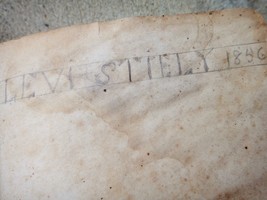 1853 Antique German Bible New York Imprint Owned: Levi Stiely - £53.90 GBP