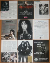 ALICE COOPER clippings magazine articles cuttings photos rock music - £6.67 GBP