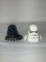 Vandor Ceramic Star Wars Darth Vader &amp; Stormtrooper Salt &amp; Pepper Shakers - £7.63 GBP