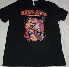 AC/DC Rock N Roll Damnation T Shirt  Mens Size Large  Black - £15.65 GBP