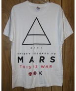 Thirty Seconds To Mars Concert Tour T Shirt Vintage 2006 This Is War Siz... - $89.16 CAD