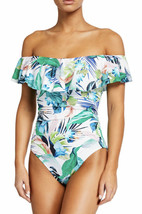 $134 La Blanca In The Moment Off The-Shoulder Tummy Control One Piece Swimsui... - £47.01 GBP