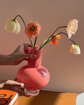 Retro Color Glazed Decorative Vase - Unique Glass Decor - $93.96