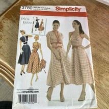 Simplicity 3780 1950s Retro Dress &amp; Jacket 2007 sizes 14-22 Uncut Factory Folded - £11.77 GBP