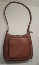 FOSSIL Genuine Leather Brown Women Shoulder Bag (11x9x3 with 15&quot; shoulde... - £61.99 GBP