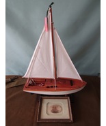 Vintage Desktop Sailboat &amp; picture - $295.71 CAD