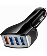 New 4 Port USB QC 3.0 Fast Car Charger For Samsung iPhone LG Motorola Ce... - £4.67 GBP