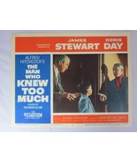 Alfred Hitchcock The Man Who Knew Too Much James Stewart 1956 Lobby Card... - £77.84 GBP