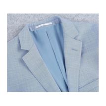 Men RENOIR suit Solid 2 Button Business Formal All Purpose Slim Fit 203-9 Blue image 3