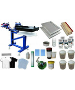 DIY Micro-adjust 3 Color 1 Station Screen Printing Kit Press Printer&amp;Fla... - $829.00