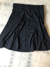 Sahalie Women&#39;s Size Small Black 100% Wool Circle Full Swing Skirt - $39.78