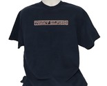 Vintage 90s Tommy Hilfiger Spellout Mens XL Navy Blue T Shirt Made In USA - £16.04 GBP