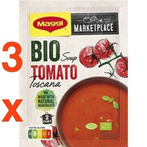 Maggi ORGANIC Tuscan TOMATO Soup PACK of 3 ( 2 servings) -FREE US SHIPPING - $11.87