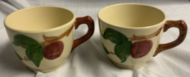 2 Vintage Franciscan Apple Earthenware Cups USA CA 2.75” Tall - £3.73 GBP