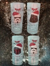 Star Wars Glassware Collectible Pint Glass Christmas Holiday 10 oz  Lot of 4  - £23.58 GBP