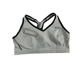 Under Armour Sports Bra Womens Size 34-38 White Black Trim Pullover - $18.81