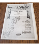 Singing Strings Compositions for String Ensembles Dark Eyes Vintage Shee... - $14.84