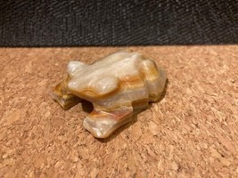 Beautiful Carved Stone Frog Figurine approx. 2&quot; - $9.41